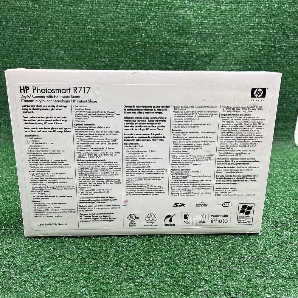 HP PhotoSmart R707 5.1MP Digital Camera With HP Instant Share For‎ Parts